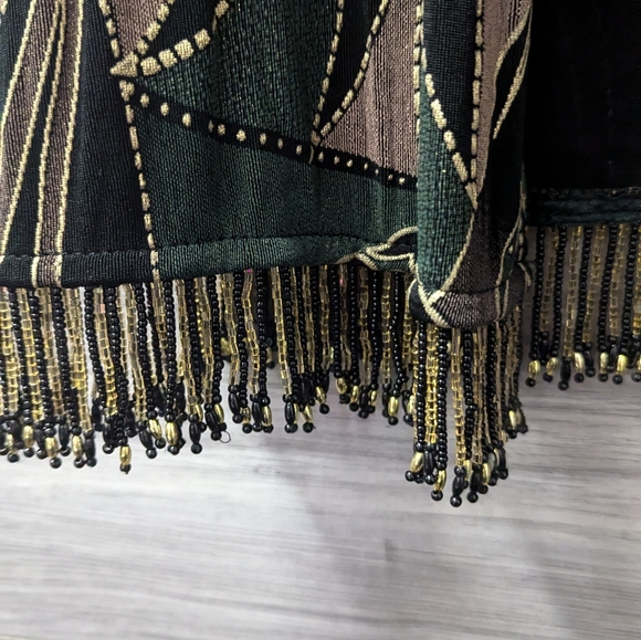 Vintage Joseph Ribkoff Crop Beaded Top - Size 14 - Picture 2 of 11